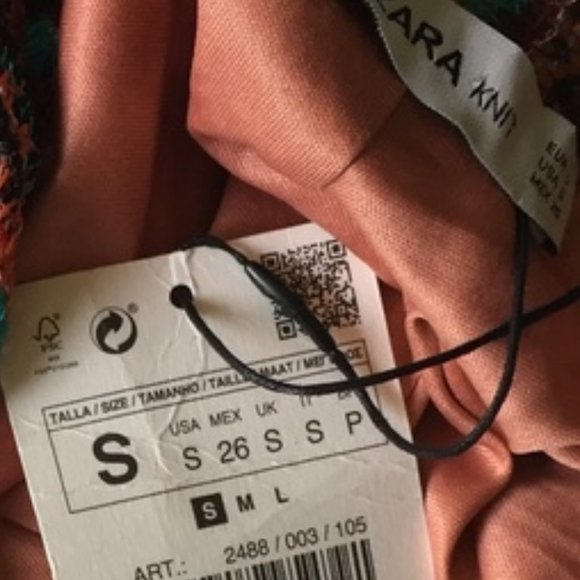 Zara Knit Multicolored Striped Midi Skirt - Picture 7 of 7